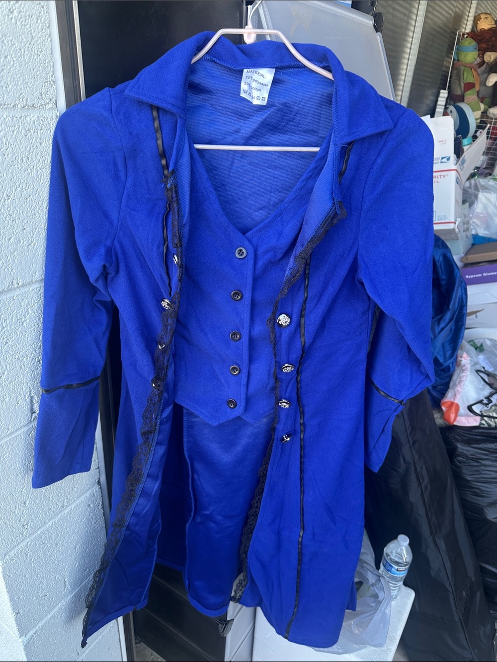 Women's Royal Blue Three-Piece Jacket Set